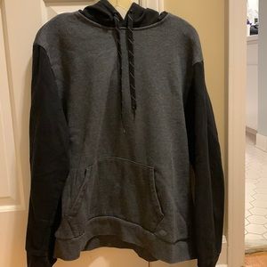2 toned gray and black hoodie